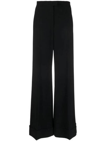 Straight Pants J0326 0425 0555 Black - MOSCHINO - BALAAN 1