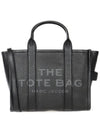 Logo Medium Leather Tote Bag Black - MARC JACOBS - BALAAN 1
