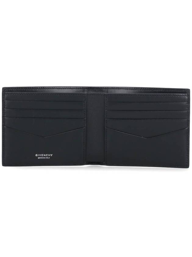 4G Signature Print Bifold Half Wallet Black - GIVENCHY - BALAAN 3