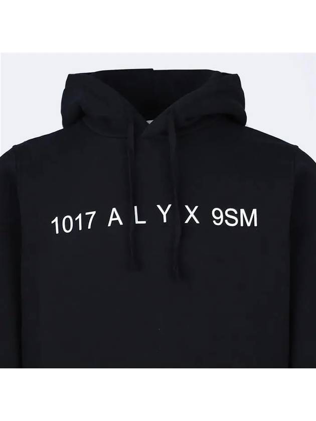 Logo Cotton Blend Hoodie Black - 1017 ALYX 9SM - BALAAN 5