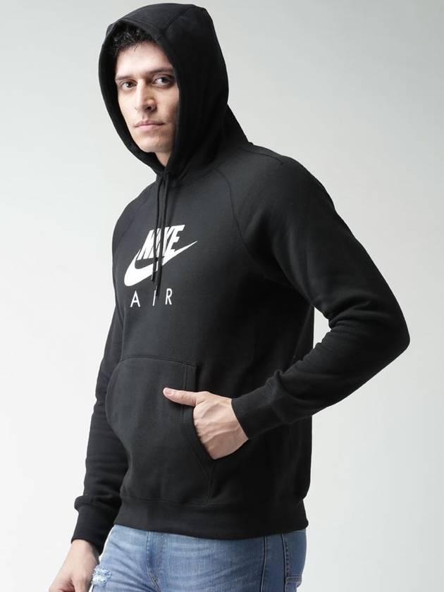 01810807010Heritage Aerogo fleece hooded tshirtblack - NIKE - BALAAN 3