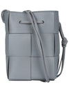 Intrecciato Cassette Small Bucket Bag Grey - BOTTEGA VENETA - BALAAN 3