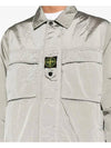 Lightweight Shirt Jacket Silver - STONE ISLAND - BALAAN 5