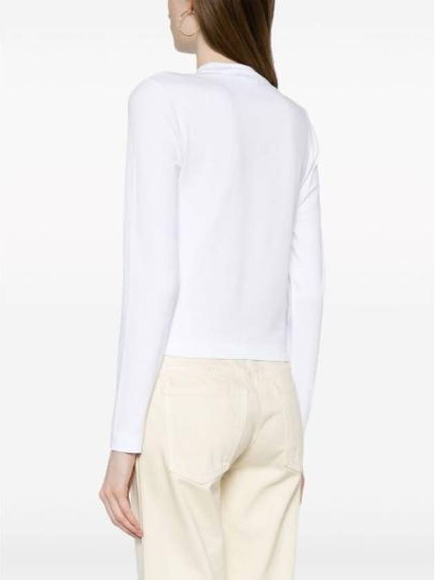 Le Gros Grain Manches Long Sleeve T-Shirt White - JACQUEMUS - BALAAN 5