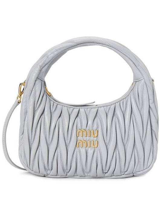 Wander Materasse Nappa Leather Mini Hobo Tote Bag Cornflower - MIU MIU - BALAAN 2