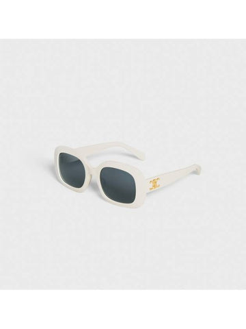 Eyewear Triomphe 10 Acetate Sunglasses White - CELINE - BALAAN 1