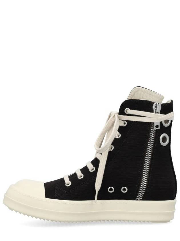 Dark shadow canvas high top black and white ds01d1800 cbes1 911 - RICK OWENS - BALAAN 7