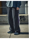 Side snap button woven training pants navy FTP304 - FLUKE - BALAAN 2