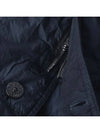 Men's Wappen Patch Crinkle Wraps Long Padding Navy - STONE ISLAND - BALAAN 7