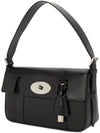 East West Bayswater Smooth Shiny Classic Calf Shoulder Bag Black - MULBERRY - BALAAN 3