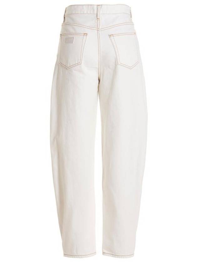 Stary Straight Jeans White - GANNI - BALAAN 3