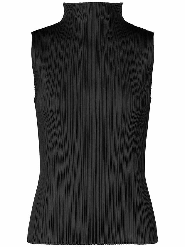 Pleated Please Basic Half Neck Tank Top - ISSEY MIYAKE - BALAAN 1