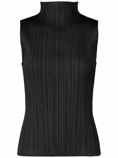 Pleated Please Basic Half Neck Tank Top - ISSEY MIYAKE - BALAAN 1