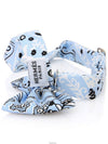 Sky blue bandana bow tie scarf choker bag decoration - HERMES - BALAAN 3