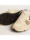 Glitter Star Patch Suede Low Top Sneakers Beige - GOLDEN GOOSE - BALAAN 3