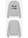 Big Fox Embroidery Round Neck Cotton Sweatshirt Grey Melange - MAISON KITSUNE - BALAAN 5