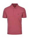 Stretch Piquet Regular Polo Shirt Pink - CP COMPANY - BALAAN 2