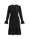 Polka Dot GG Silk Midi Dress Black - GUCCI - BALAAN 2