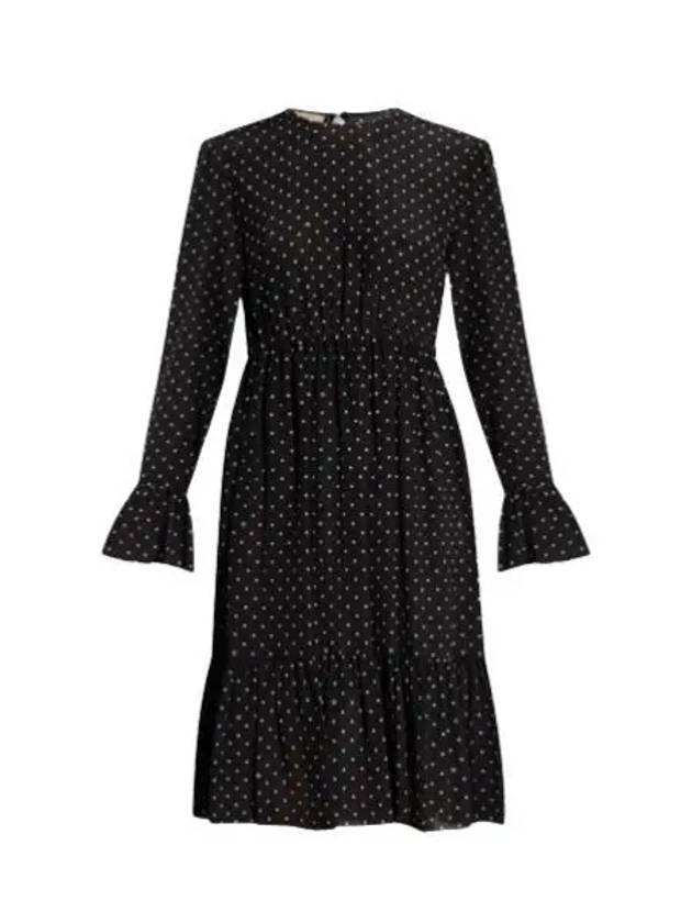 Polka Dot GG Silk Midi Dress Black - GUCCI - BALAAN 2