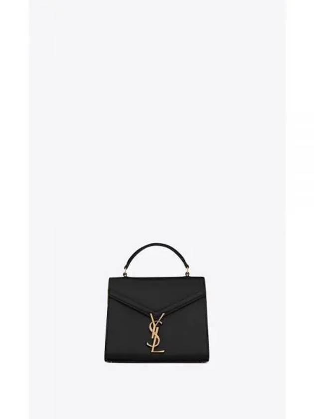 Box Cassandre Mini Top Leather Tote Bag Black - SAINT LAURENT - BALAAN 2