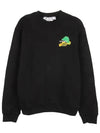 Men's Brush Arrow Slim Crew Neck Sweatshirt Black - OFF WHITE - BALAAN 3