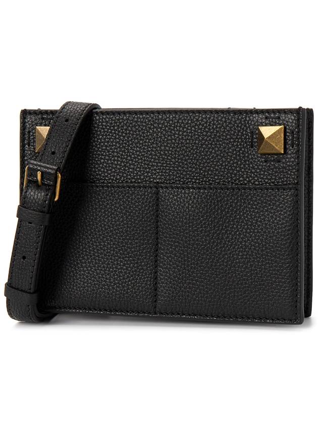 One Stud Cross Bag Black - VALENTINO - BALAAN 3