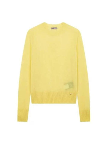 Women s Long Sleeve Cashmere Knit Yellow 271655 - HERNO - BALAAN 1