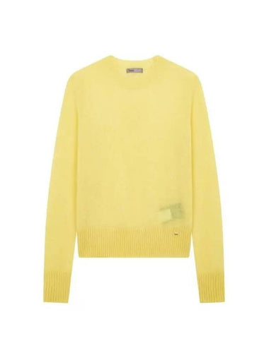 Women s Long Sleeve Cashmere Knit Yellow 271655 - HERNO - BALAAN 1