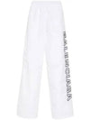 Embroidered Logo Polyester Wide Track Pants White - BALENCIAGA - BALAAN 2