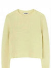 Crew Neck Wool Knit Top Light Pastel Green - JIL SANDER - BALAAN 2