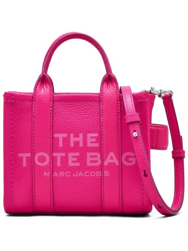 Mini Micro Leather Tote Bag Fuchsia - MARC JACOBS - BALAAN 2