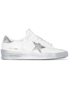 Stardan Silver Tab Low Top Sneakers White - GOLDEN GOOSE - BALAAN 2