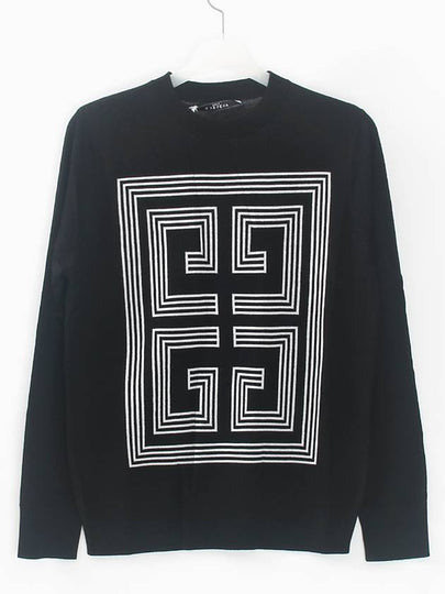 Big Logo Wool Knit Top Black - GIVENCHY - BALAAN 2