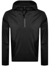 Goggle Side Pocket Half Zip Up Hoodie Black - CP COMPANY - BALAAN 1