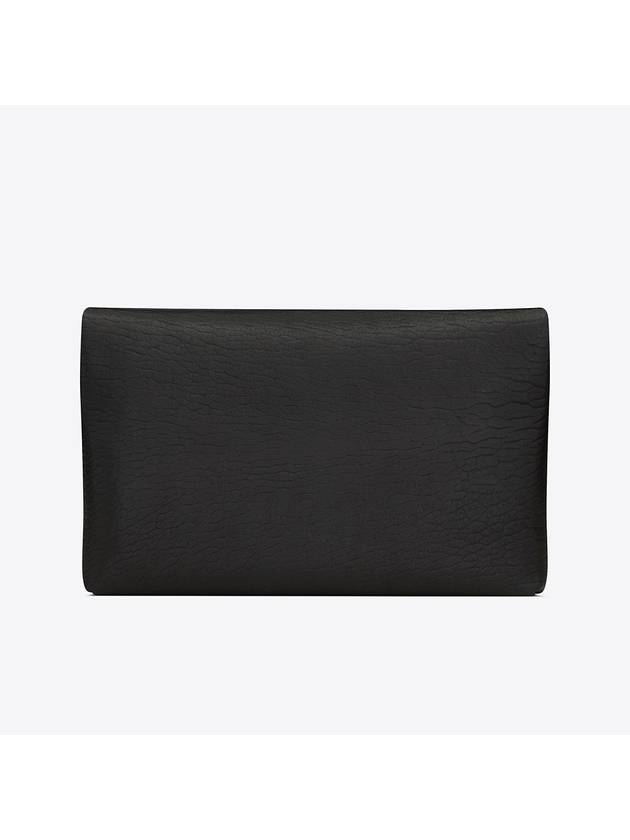 Cassandre Large Envelope Pouch Bag Black - SAINT LAURENT - BALAAN 4