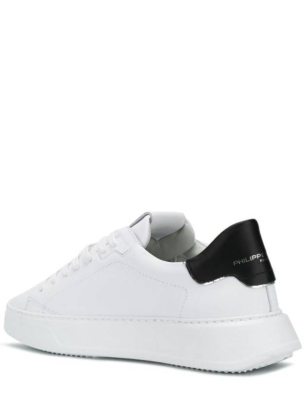 Men's Temple Tennis Black Tab Low Top Sneakers White - PHILIPPE MODEL - BALAAN 4