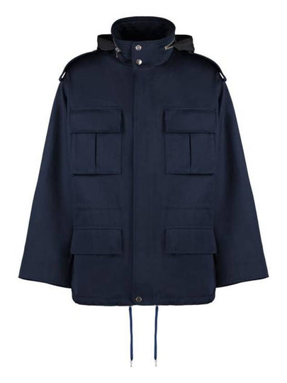 Pocket Patch Jacket Nautic Blue - AMI - BALAAN 2