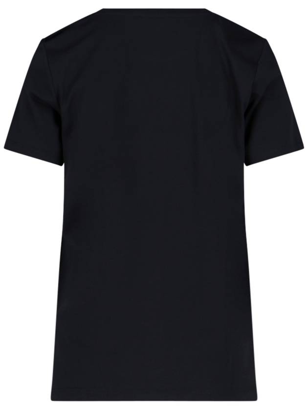 Logo Crew Neck Short Sleeve T-Shirt Black - BALMAIN - BALAAN 4