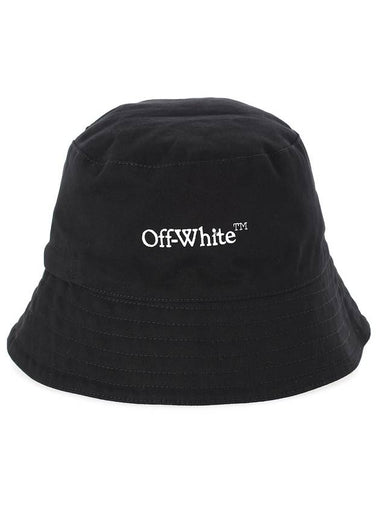 Embroidered Logo Bucket Hat Black - OFF WHITE - BALAAN 1