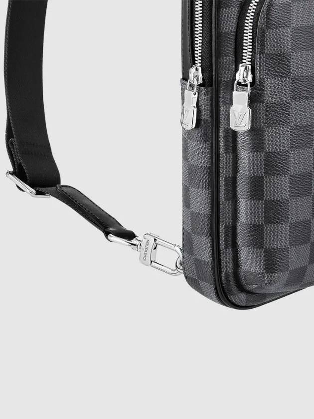 Avenue Leather Sling Bag Grey - LOUIS VUITTON - BALAAN 3