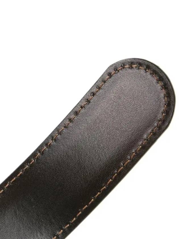 Men's Buckle 30mm Reversible Leather Belt Black Brown - MONTBLANC - BALAAN 7