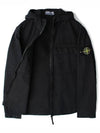 Wappen Old Effect Hooded Jacket Black - STONE ISLAND - BALAAN 8