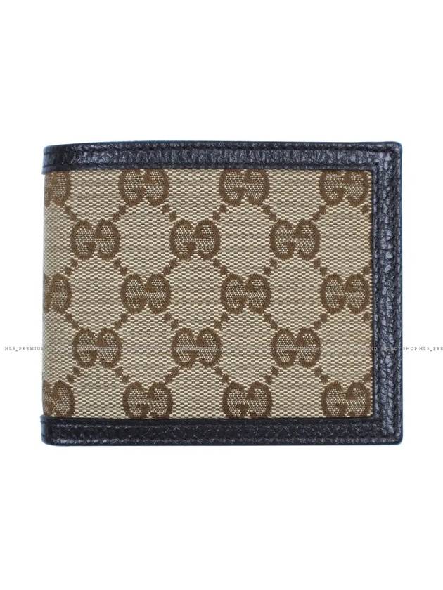 GG Logo Canvas Half Wallet Beige - GUCCI - BALAAN 4