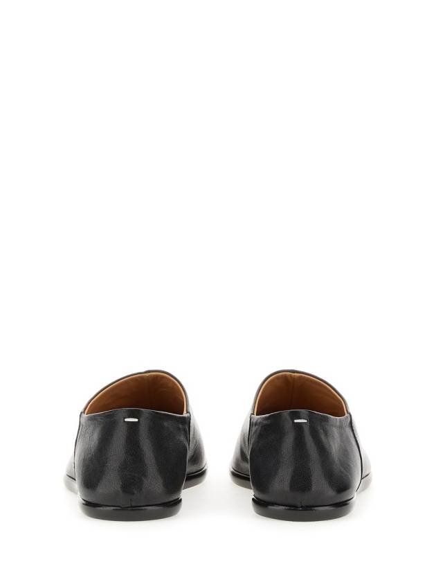 Tabi Babouche Leather Slippers Black - MAISON MARGIELA - BALAAN 2