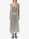 Printed Silk Tank Top Long Dress Ecru - ISABEL MARANT - BALAAN 3