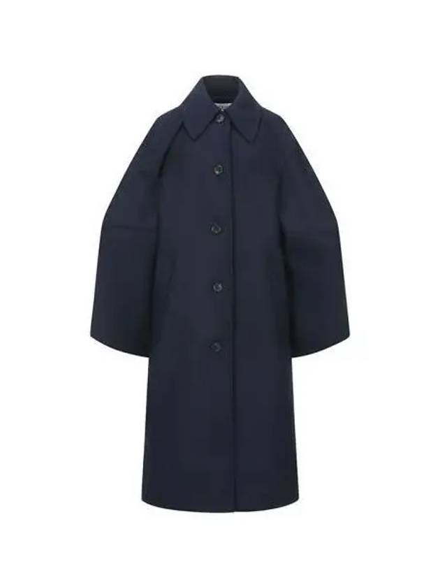 Women s Balloon Sleeve Wool Coat Navy CO0238 PG1012 - JW ANDERSON - BALAAN 1