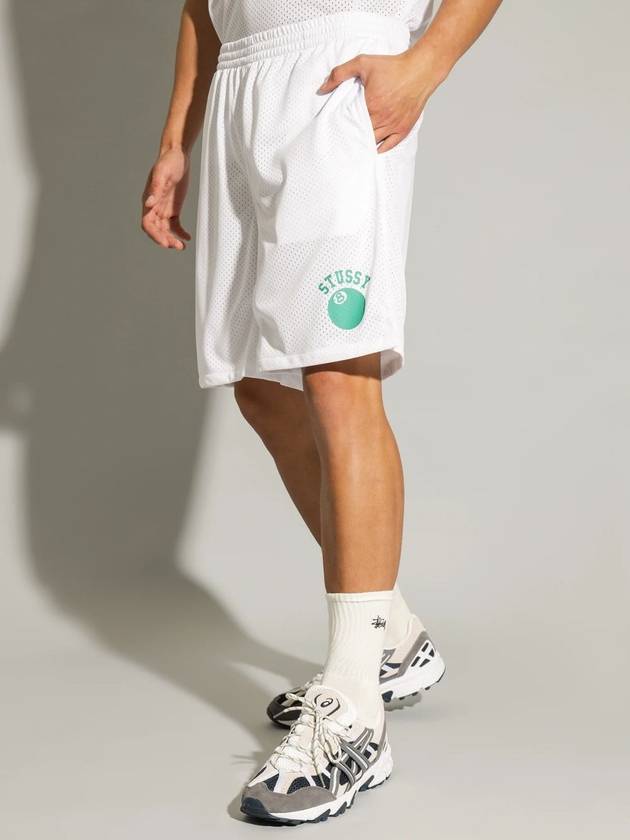 Men's 8-Ball Mesh Shorts White - STUSSY - BALAAN 4