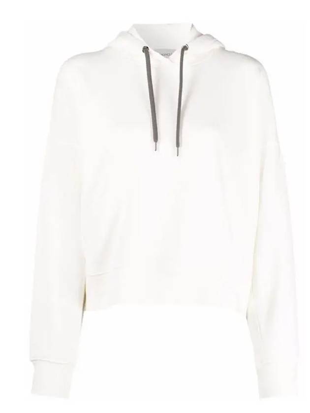 8G00029 809LC 033 Ivory Women’s Hoodie - MONCLER - BALAAN 1