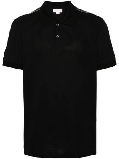 Skull Patch Short Sleeve Polo Shirt Brown - ALEXANDER MCQUEEN - BALAAN 2