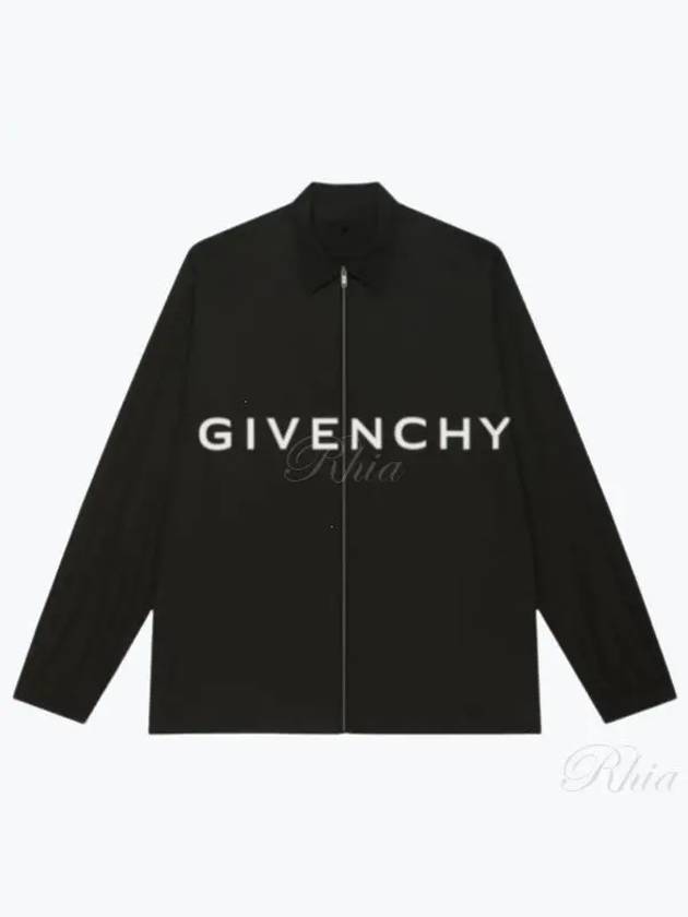 Logo Print Long Sleeve Shirt Black - GIVENCHY - BALAAN 2